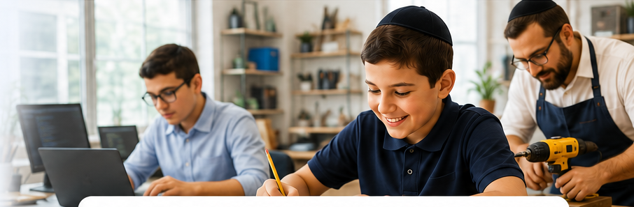 Students and adults participating in practical enrichment and vocational learning activities at Comprehensive Education Academy